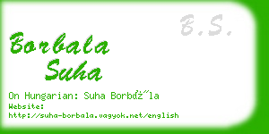 borbala suha business card